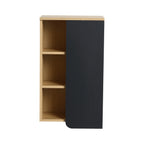 16" Wall-Mounted Bathroom Side Cabinet, Light