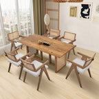 86.61 Inch Oversize Rectangular Waves Dining Table