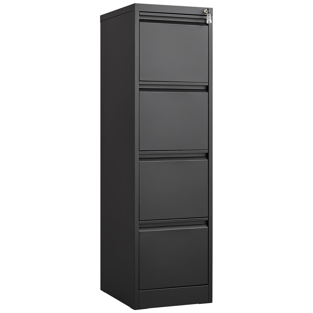 4 Drawer Vertical File Cabinet with Lock