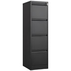 4 Drawer Vertical File Cabinet with Lock
