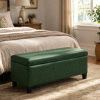 Storage Ottoman with Flip-Top Lid