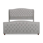 Marcella Upholstered Shelter Headboard Bed Set, King