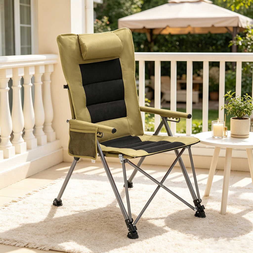 5-Position Adjustable Reclining Camping Chair
