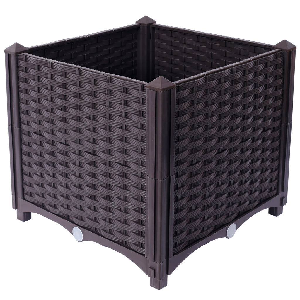Deep Raised Garden Bed Plastic Planter Boxes