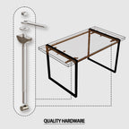 59" Modern Industrial Dining Table