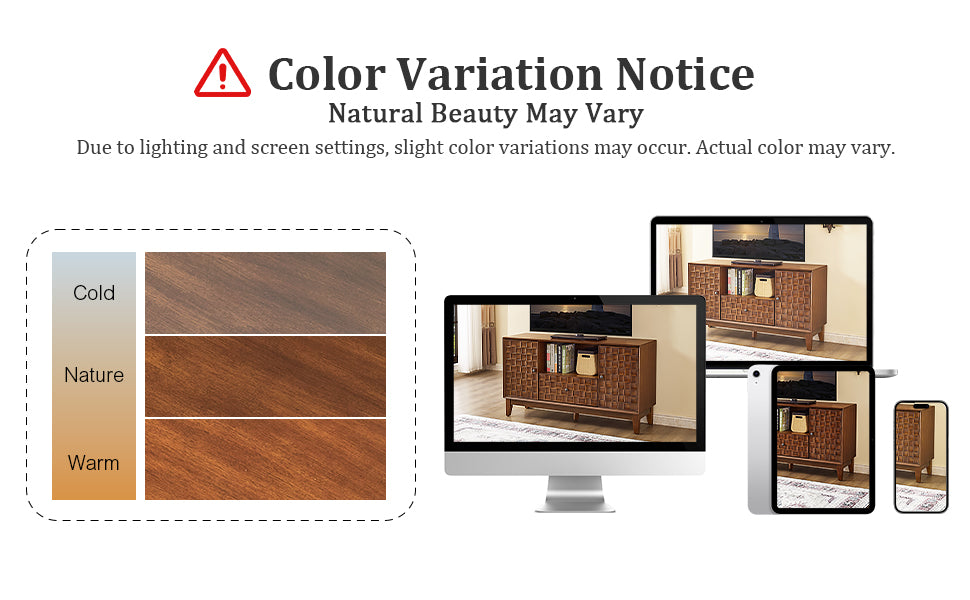 Mid-Century TV Stand for TVs Up to 55" with Storage Cabinet