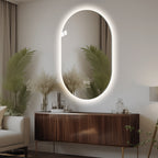 48*30 Inch Smart Wall Mounted LED Bathroom Mirror