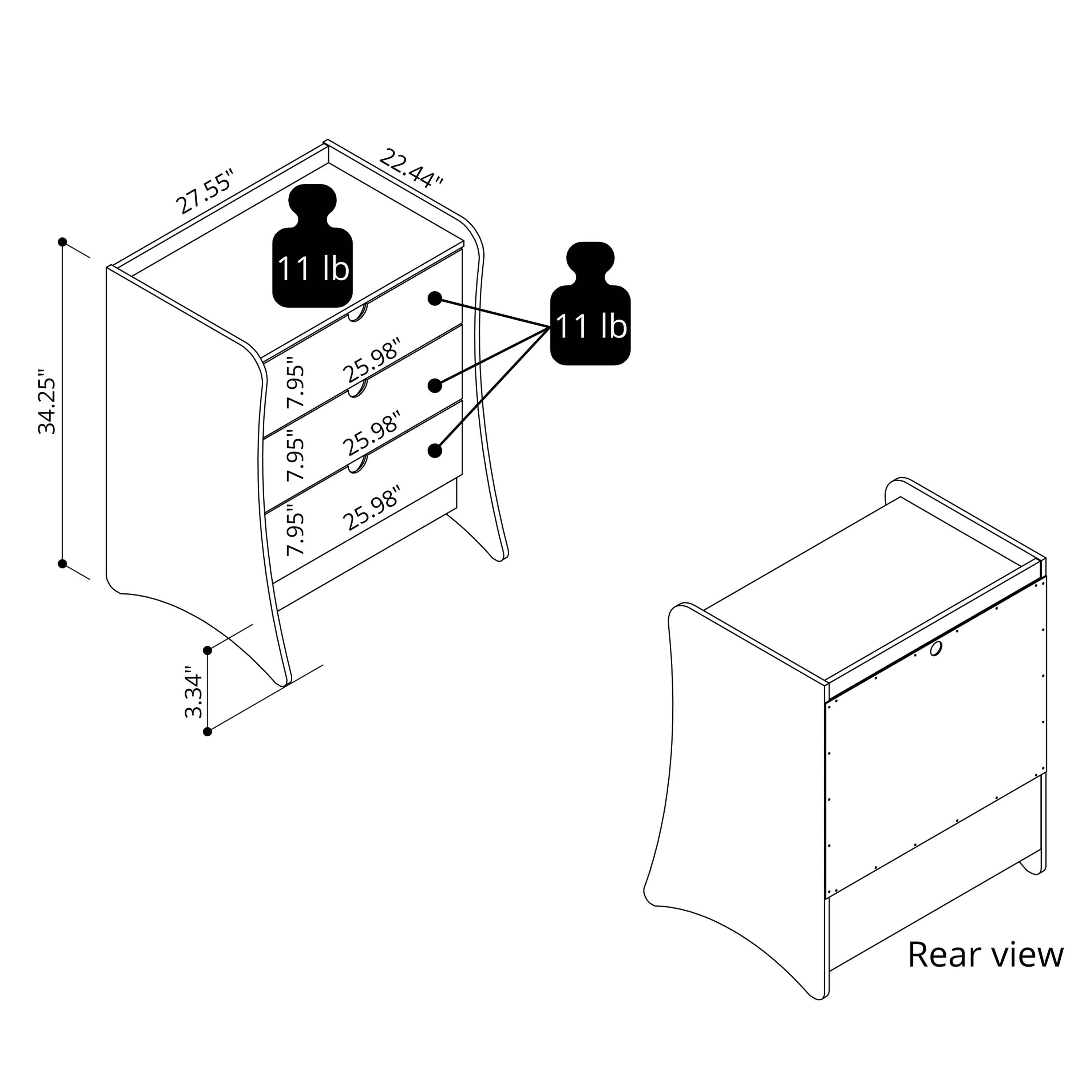 Coney 28" Nightstand