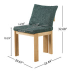 Indoor Boucle Dining Chair Set of 2