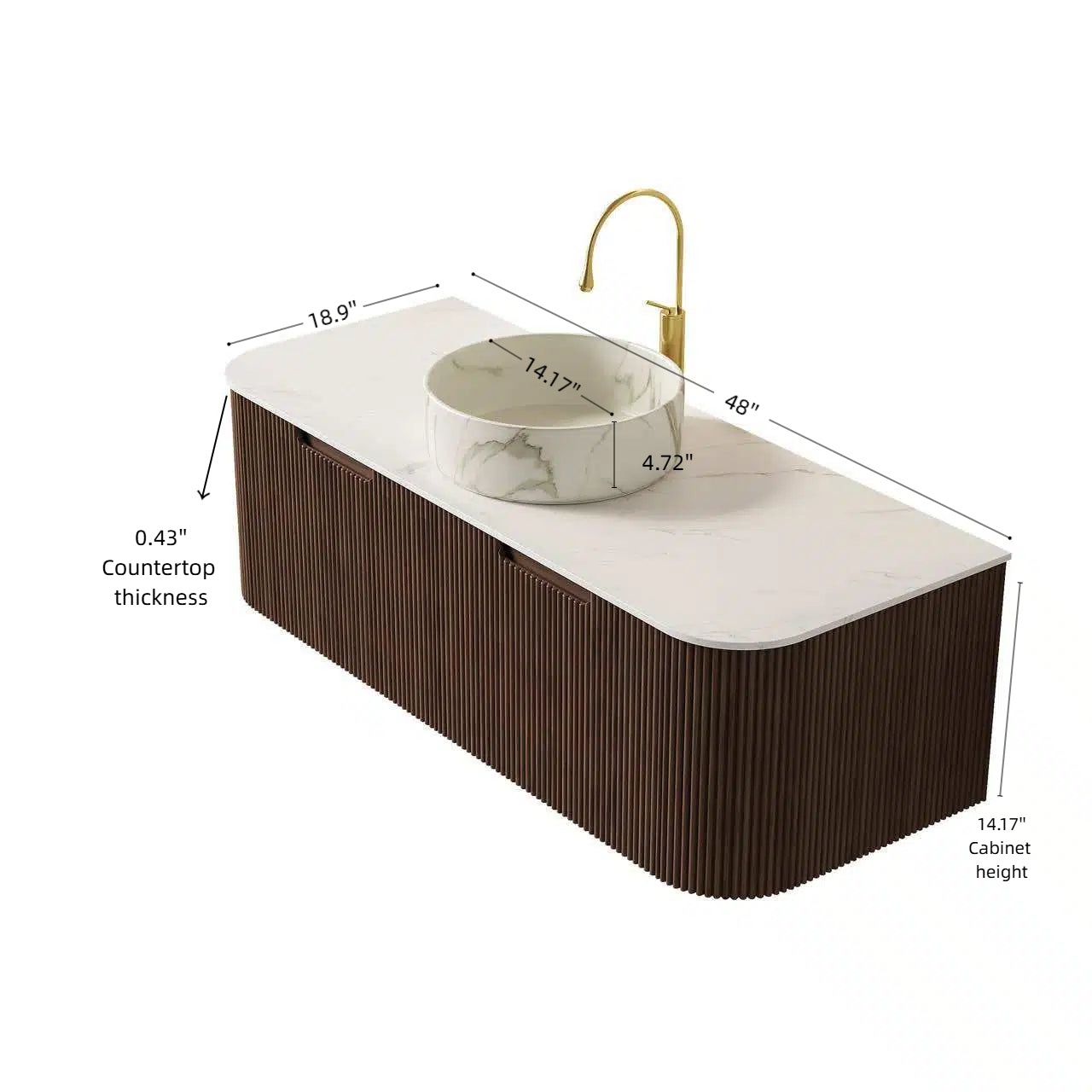 Dina 48" Bathroom Vanity & Sink