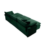 Oversized Modular Cushion Sofa with Portable Ottoman