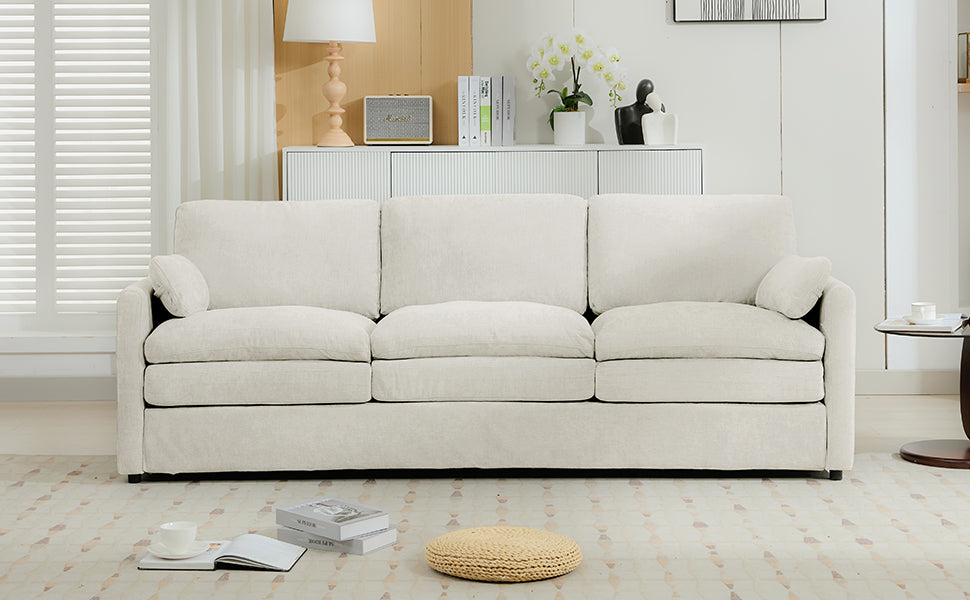 89" Cozy Upholstered 3-Seater Sofa