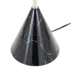 65" Contemporary Metal Floor Lamp in Plated Nickel