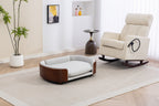 Scandinavian Style Elevated Dog Bed Pet Sofa With Solid Wood Legs