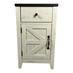 Farmhouse End Table with Charging Station