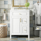 24-Inch Bathroom Vanity with Ceramic Sink