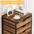 7-Drawer Storage Dresser Cabinet with Wheels