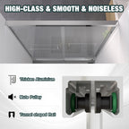Aluminum Frame Double Sliding Shower Door