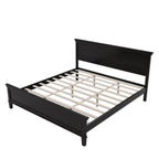 Mid-Century Modern Wood Platform Bed
