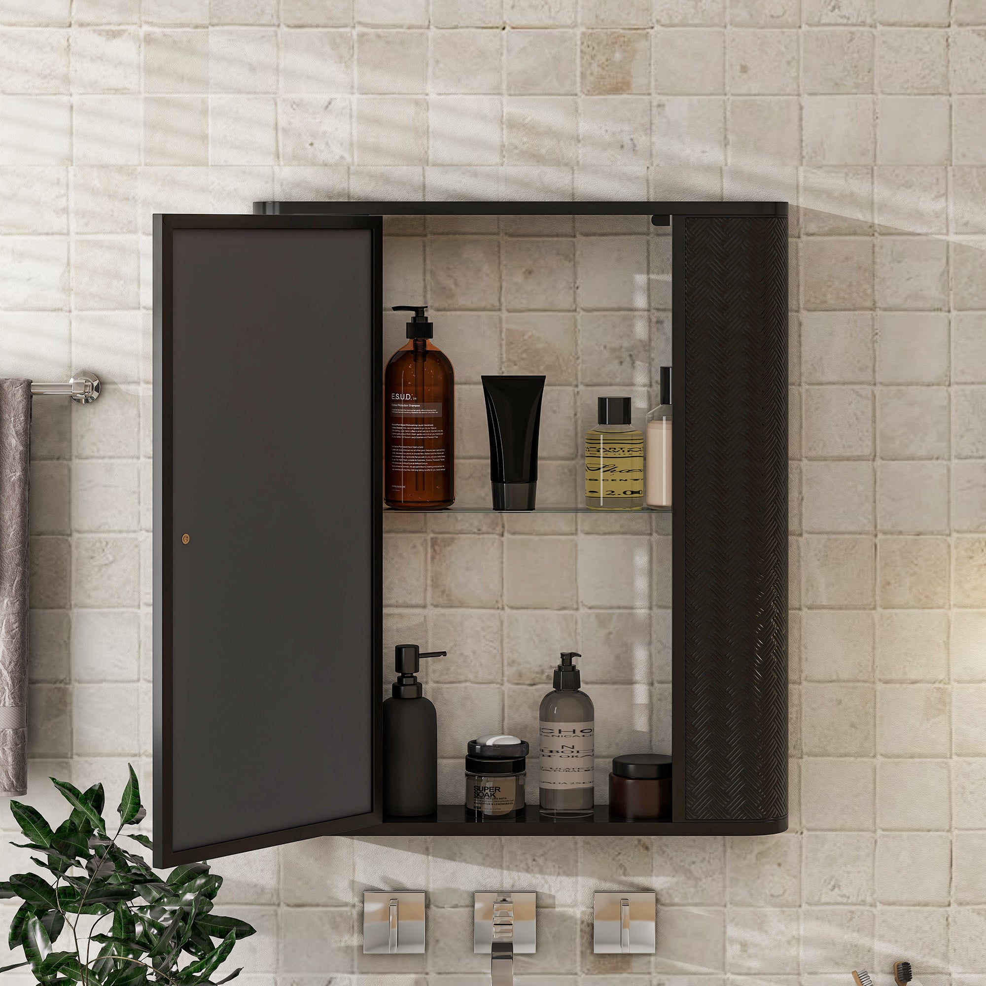 Wall-Mounted Bathroom Cabinet with Mirror