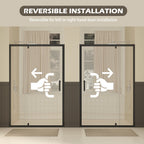 47-49" W × 72" H Pivot Shower Door