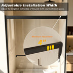 56-60" W × 72" H Tempered Glass Aluminum Frame Double Sliding Shower Door