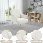 Velvet Accent Chair - Modern Upholstered Living Room Chair