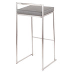 30" Contemporary Stackable Barstool Set