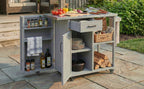 Outdoor Kitchen Island Fir Wood Prep Station