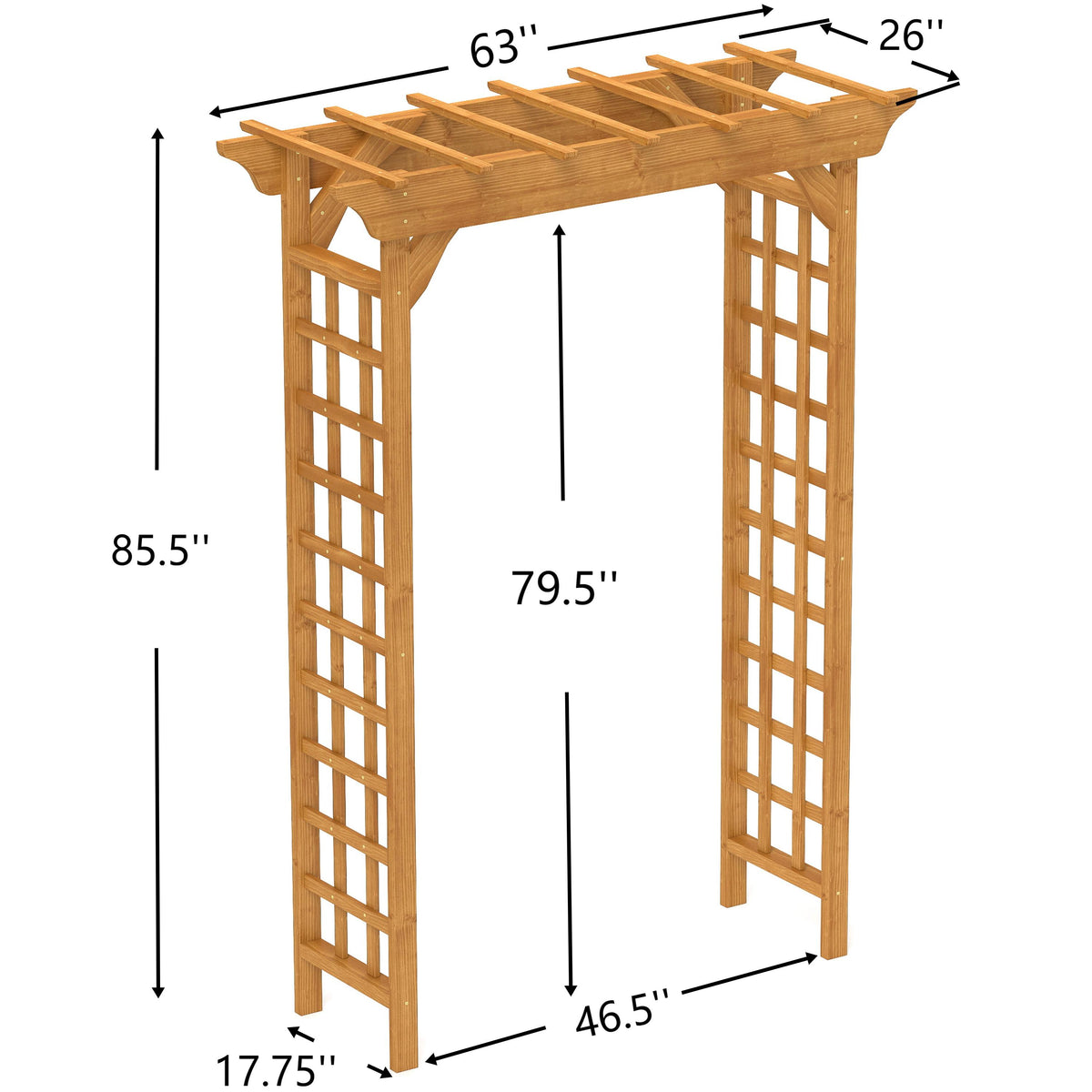 Wooden Arbor for Wedding and Garden Use