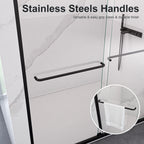 Semi-Frameless Double Sliding Shower Door - 56"-60"W*72"H