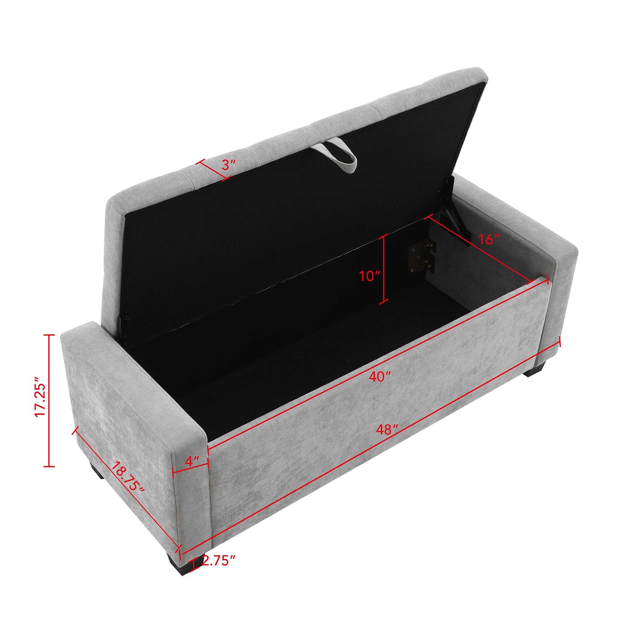 48" Ottoman with Storage