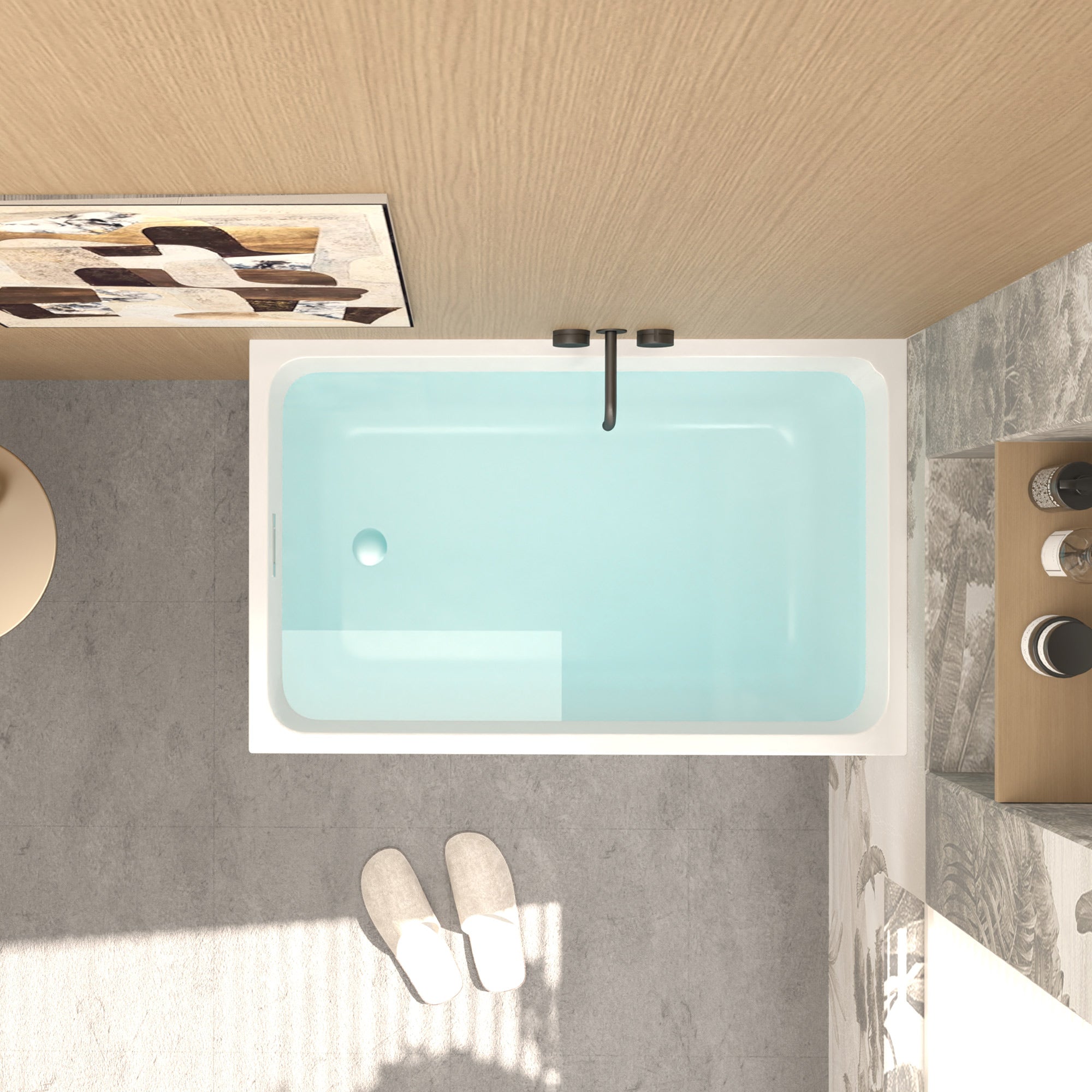 43" Acrylic Freestanding Bathtub