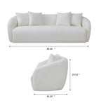 Linden Ivory Boucle Sofa