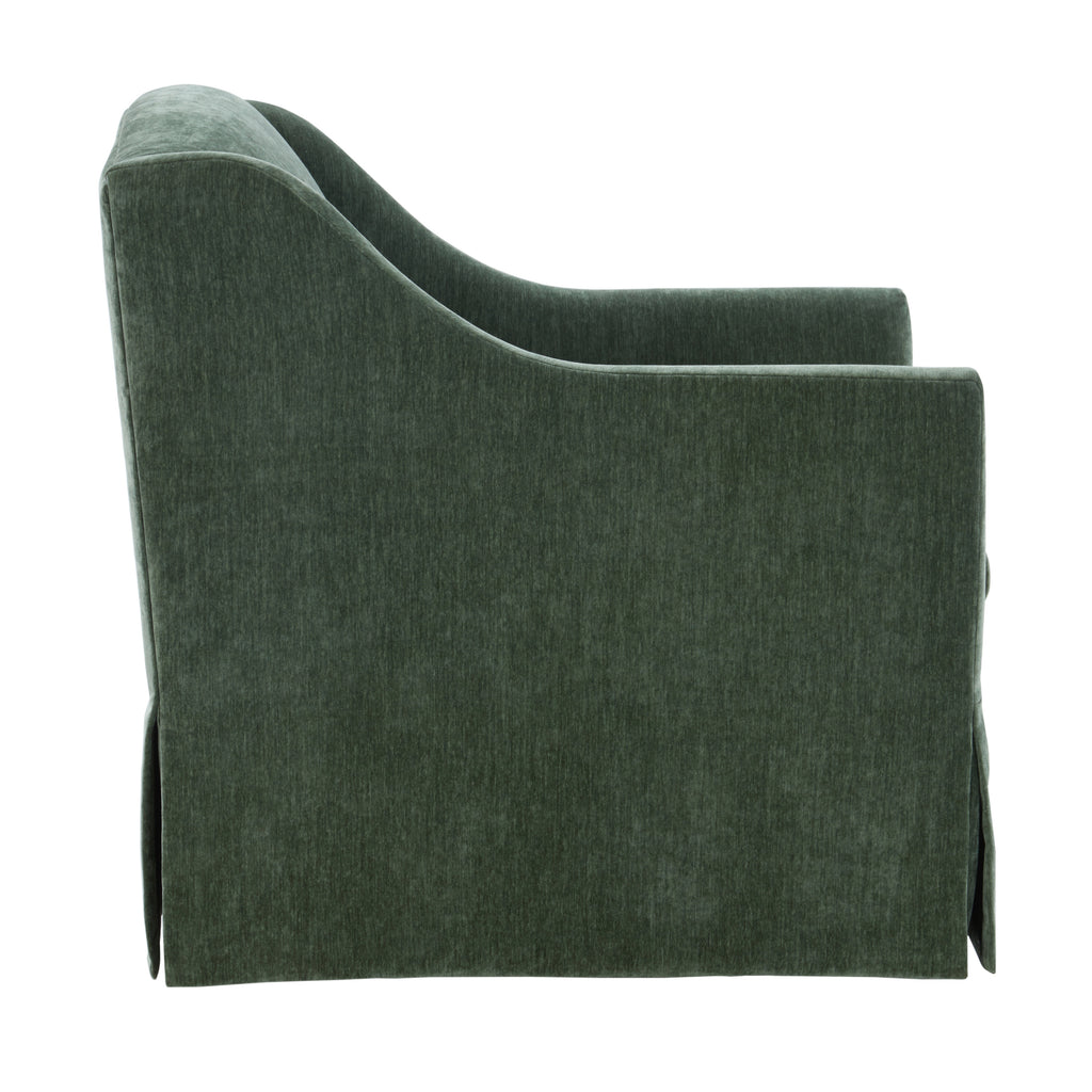Luisa Skirted Swivel Accent Chair - Ivy