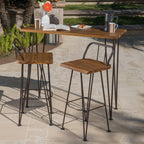 Denali Industrial Wood And Metal Bar Set