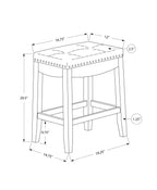 Bar Stool Set Of 2, Bar Height, Saddle Seat