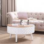 Round Coffee Table with Storage – 31.5" Lift-Top Accent Table