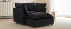 Modern Armchair Sofa with Movable Ottoman