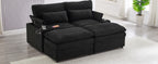 Loveseat Sofa 70.9" Free-Combined Sectional Convertible Sofa Bed