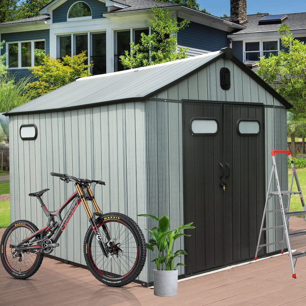 8X10FT Outdoor Resin Storage Shed