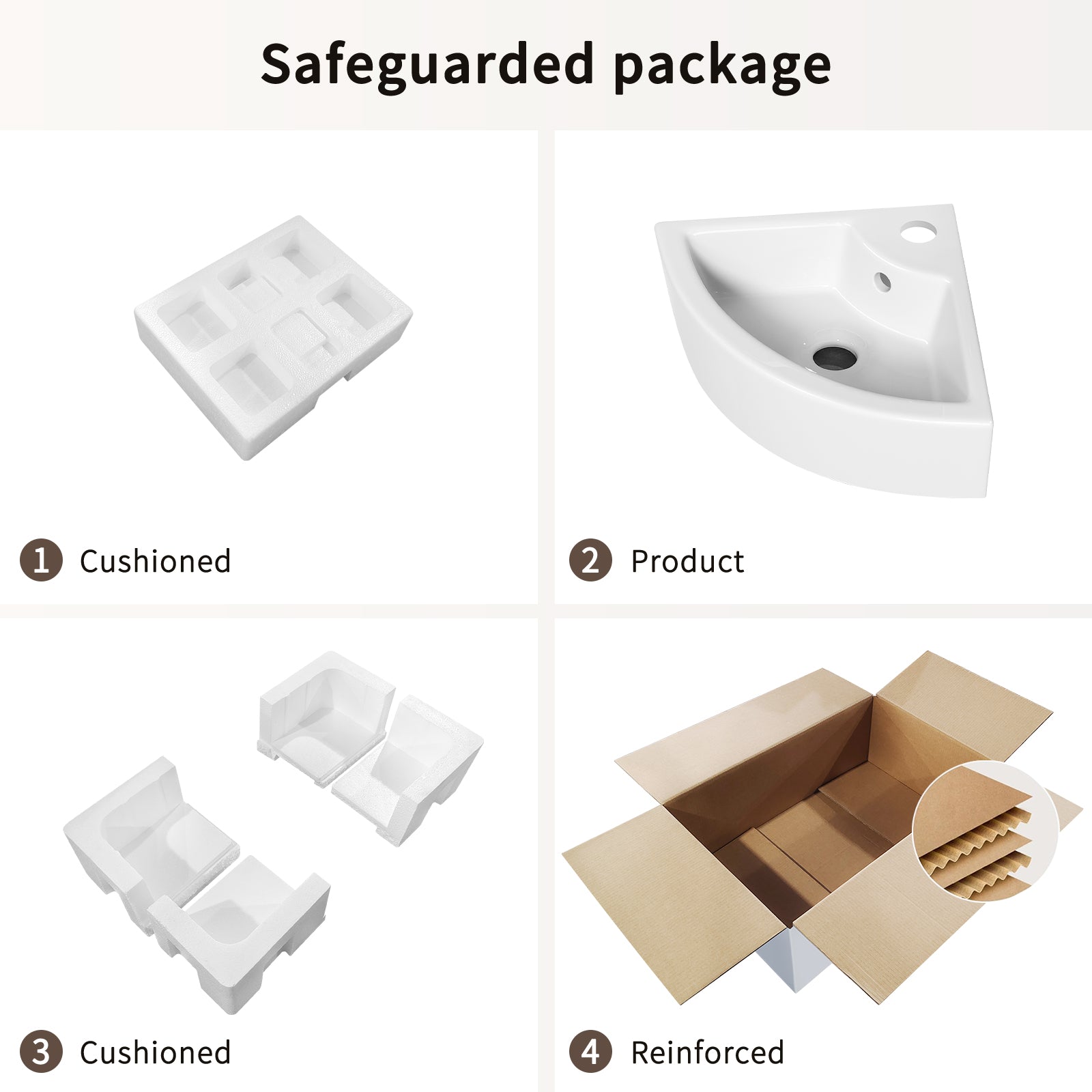 Triangle Corner Sink for Bathroom