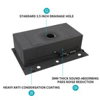 31.5" Drop In Waterfall Kitchen Sink