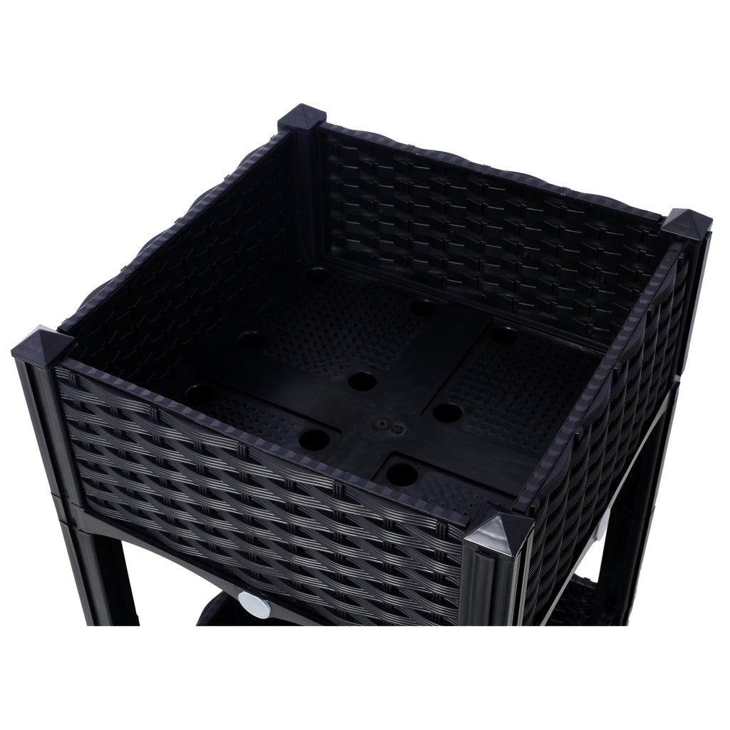 Planter Raised Beds - Elevated Planter Garden Box with Drainage Plug