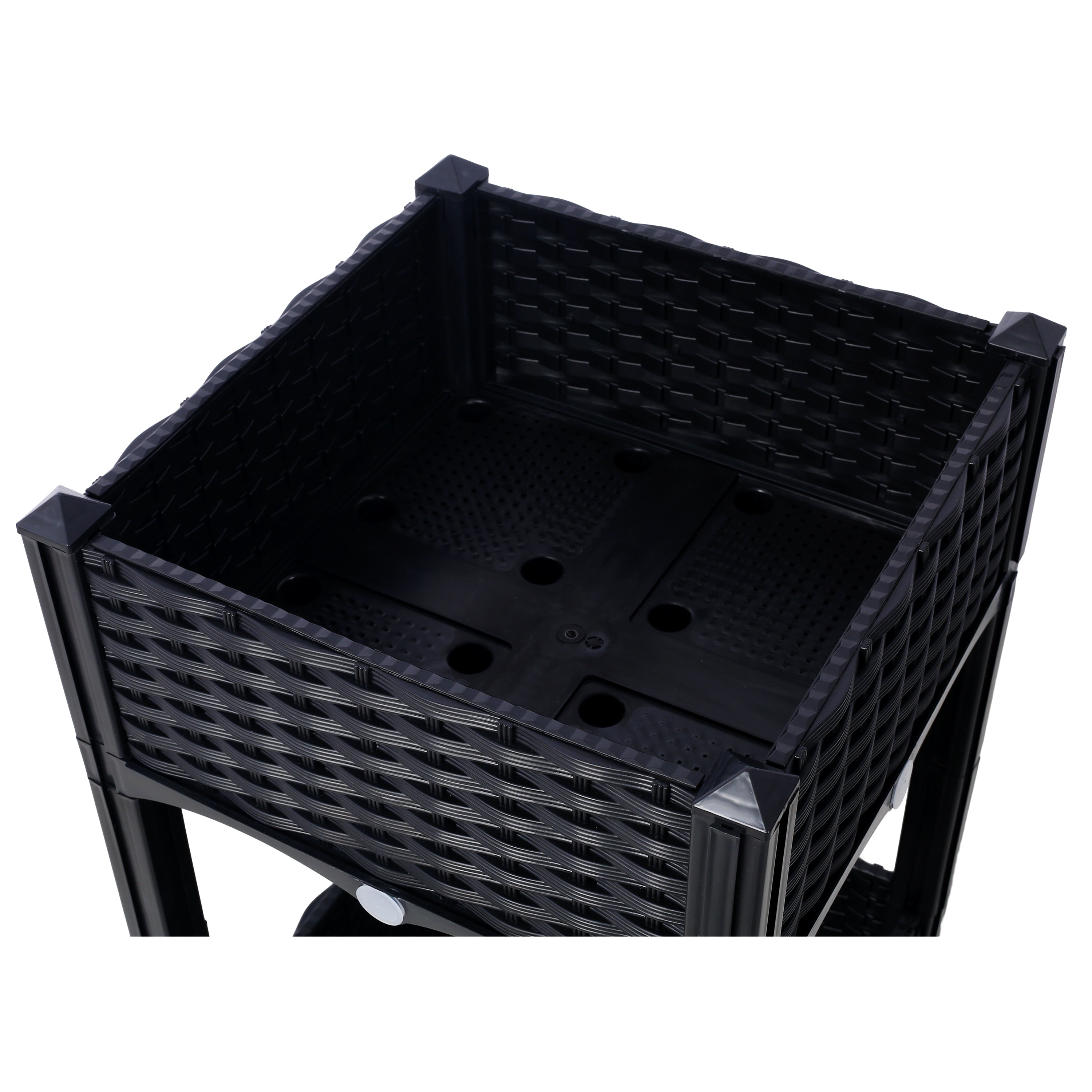 Planter Raised Beds - Elevated Planter Garden Box with Drainage Plug