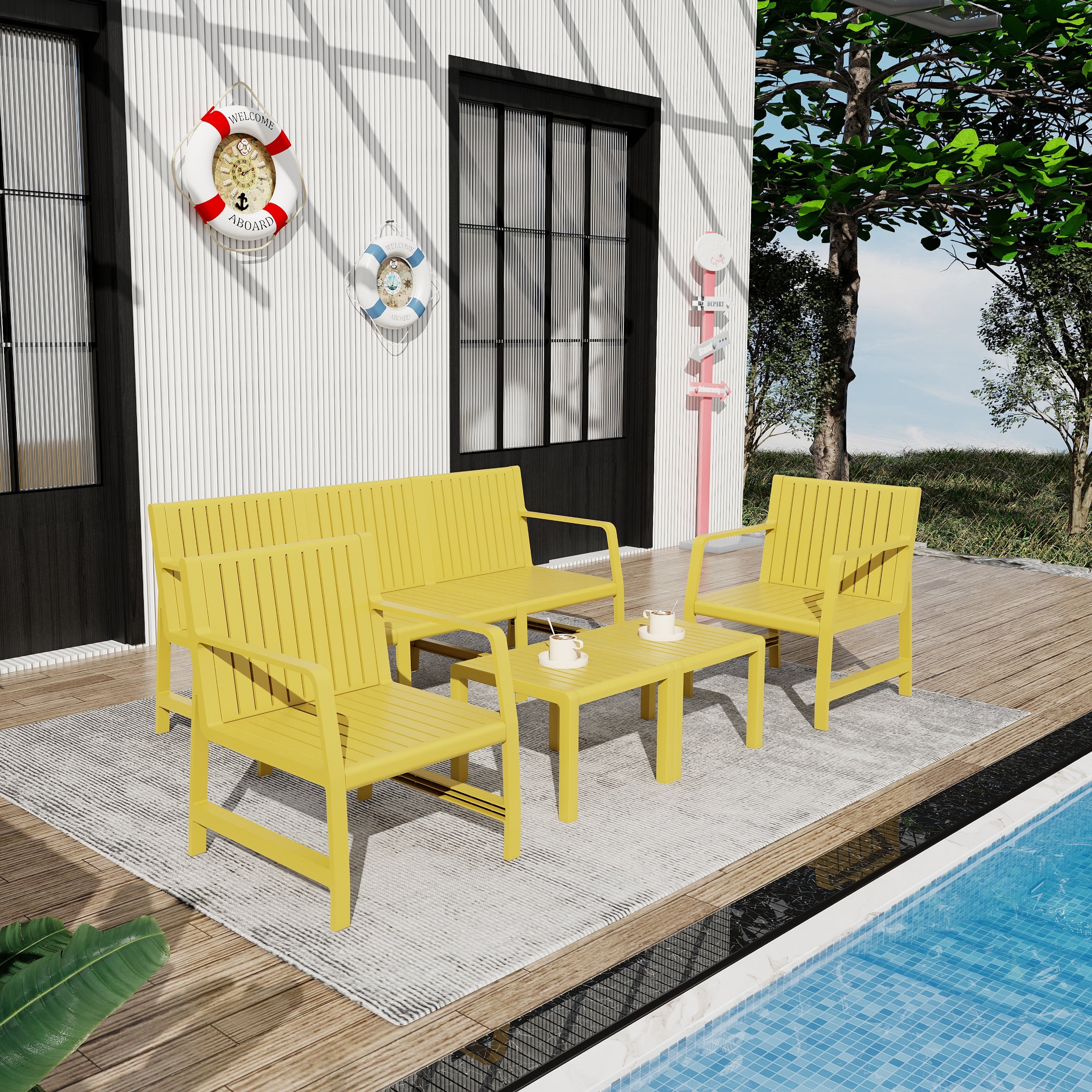 Summer 5-Piece Indoor/Outdoor Furniture Set