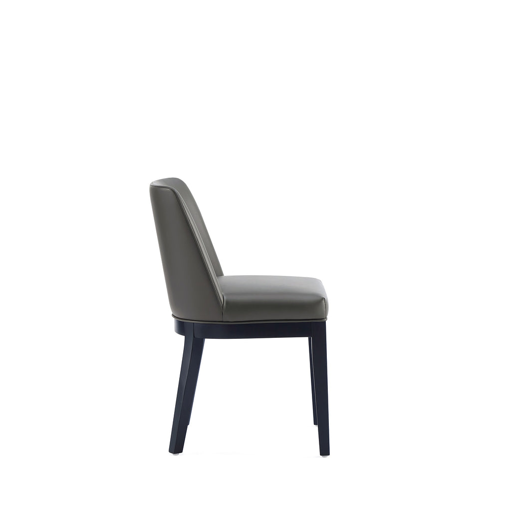 Gansevoort Wood Vegan Leather Dining Chair Set of 2