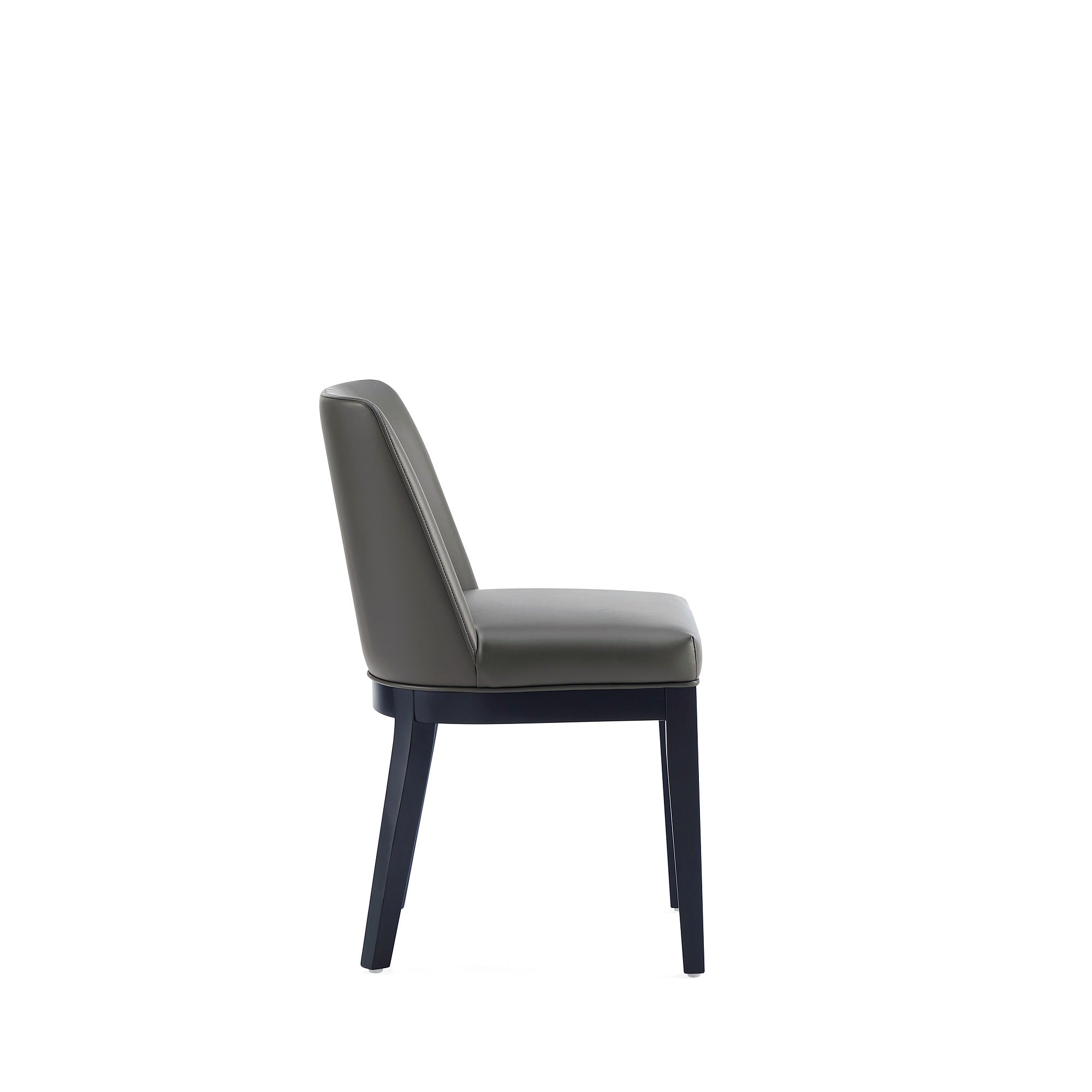 Gansevoort Wood Vegan Leather Dining Chair Set of 2