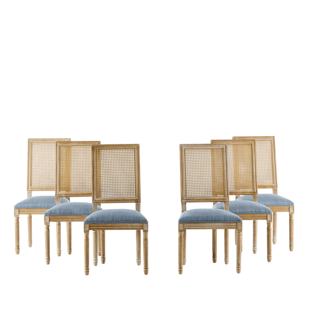 Set of 6 French Country Dining Chairs