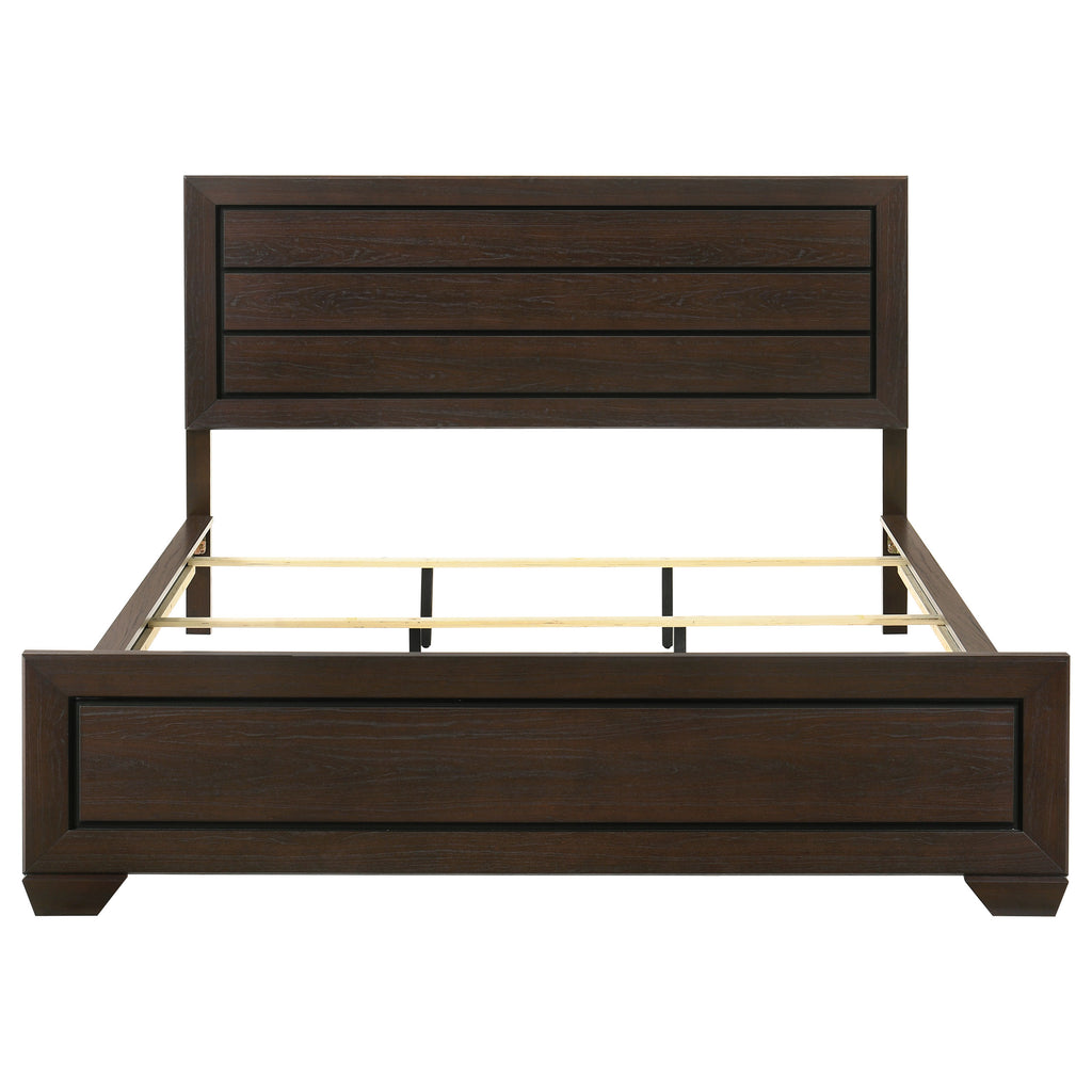 Villeparisis Dark Cocoa California King Panel Bed
